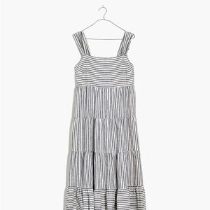 Madewell Striped Tiered Maxi Dress
